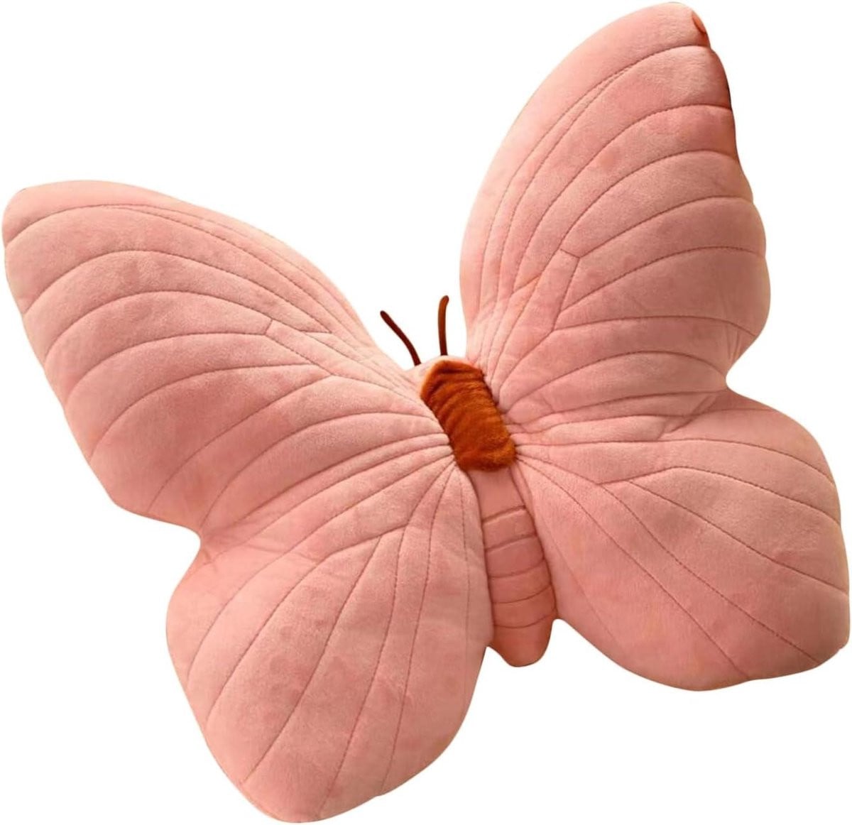 Pluche Vlinderkussen Lavendel - Decoratief en Zacht Kussen voor de Kinderkamer