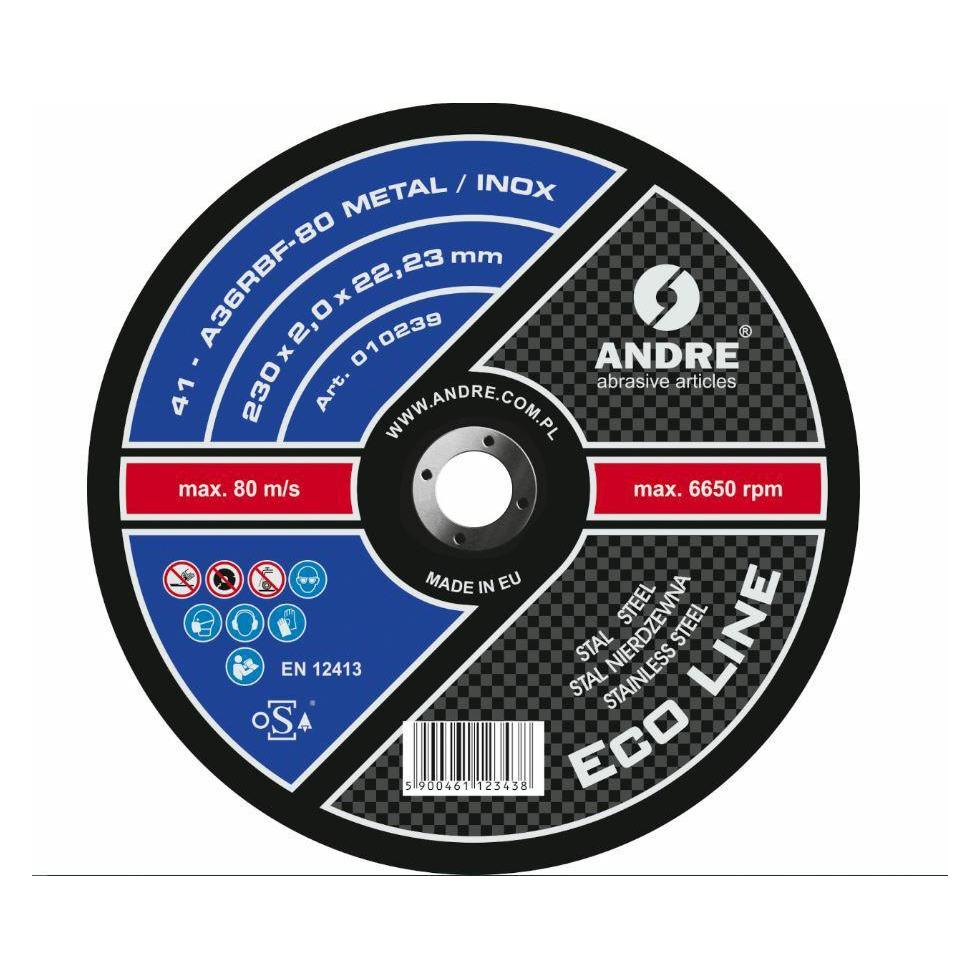 Andre Publishing Andre TARCZA DO METALU 230 x 2,0mm METAL/INOX ECO* LINE A36RBF (46358787)