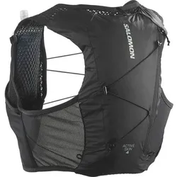 SALOMON Rucksack ACTIVE SKIN 4 SET BLACK/METAL, Größe M in Schwarz Schwarz
