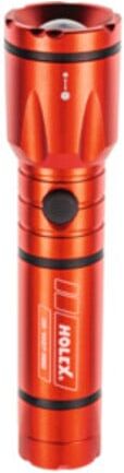 HOLEX LED-Taschenlampe mit Batterien, rot (081437 RED)