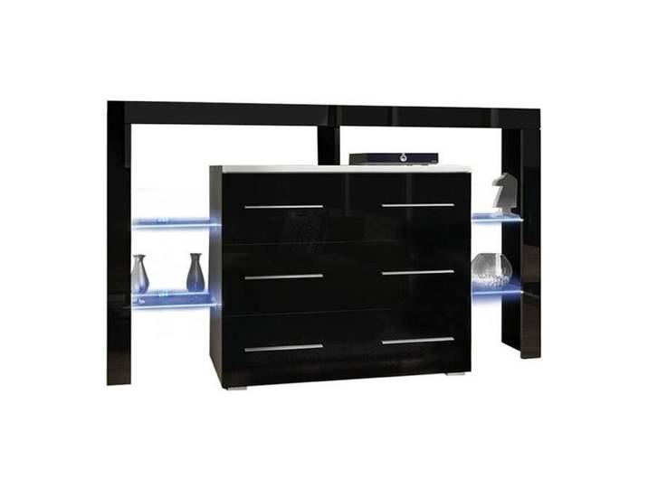 Commode de salon - Commode Nashville 108 157990 - Blanc - 140x101x45cm
