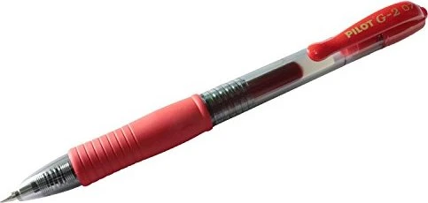 PILOT G2 Gelschreiber rot/transparent 0,4 mm, Schreibfarbe: rot, 1 St.