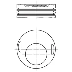Kolben MAHLE 002 15 10 für Mercedes-Benz 190 123