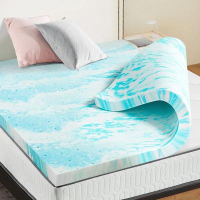 Quick Pick Pro JHK 2 3 Inch Gel Memory Foam Mattress Topper, Full Size Cooling Breathable Bed Topper For Soft Support, Ideal For School 2ln King