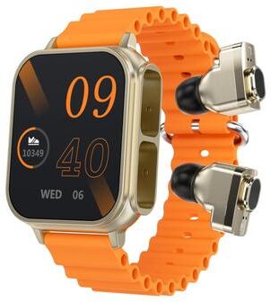 CaseAndConnect N22 Smart Watch With Health Monitor And 1.96 Inch HD Color Display orange