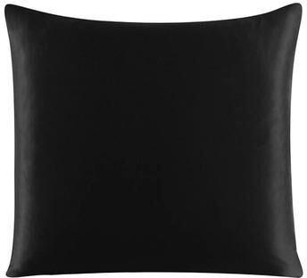 Uplifted Finds Pure Silk Pillowcase With Zipper Closure Soft Luxury Pillow Cover 80 X 80 Cm black