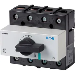 Eaton 6093344 Lasttrennschalter, DMM, 125 A, 3-polig, mit schwarzem Drehgriff und Antriebsachse DMM-125/3