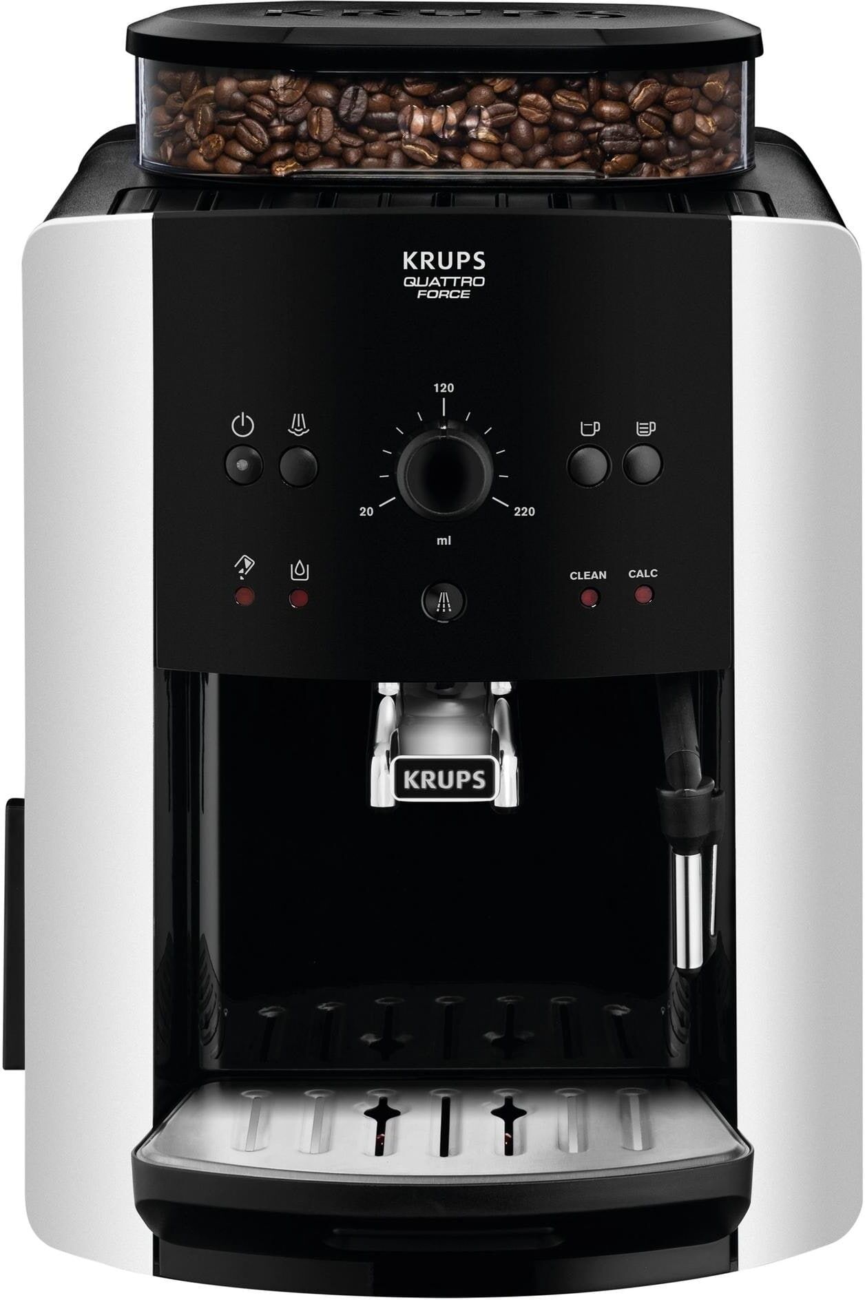 Krups Kaffeevollautomat "Arabica Picto EA8118", Energieeffizienz: B, schwarz (schwarz, silberfarben), Kaffeevollautomaten, Kaffeevollautomat schwarz, silberfarben Einheitsgröße