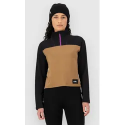 Mons Royale Offgrid Merino Fleece Pullover black / toffee Gr. M