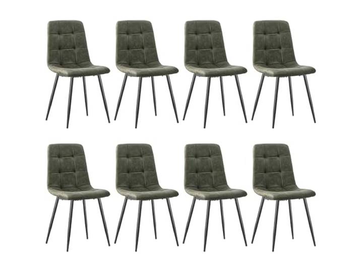 ANVOFONG Technisches Tuch Esszimmerstühle 8er Set,Grün Esszimmerstuhl mit verstärkten Stuhlbeinen,Küchenstuhl Polsterstühle,Stuhl für Esszimmer,Küche & Wohnzimmer