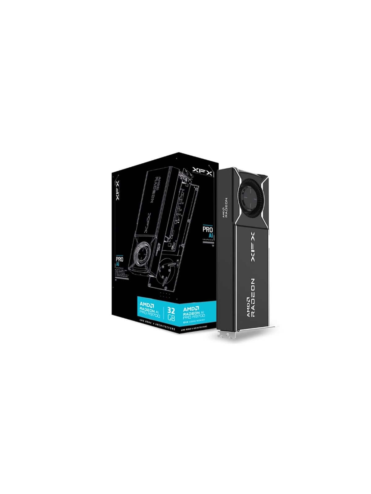 XFX Radeon AI Pro R9700 - 32GB GDDR6 RAM - Grafikkarte