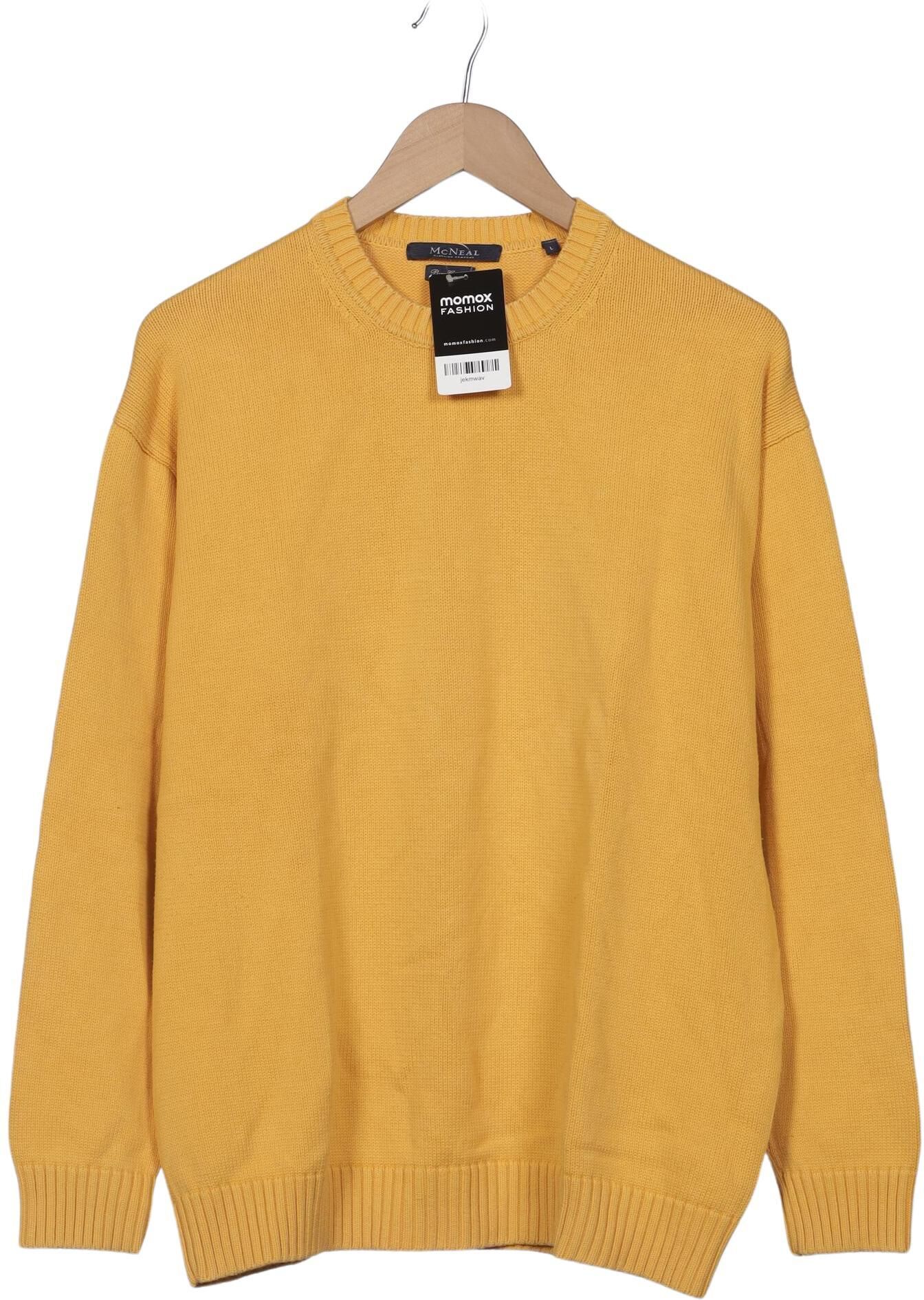 McNeal Herren Pullover, Gelb, Gr. L, Baumwolle - Second Hand