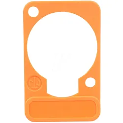 NEUTRIK DSS OR - XLR Beschriftungsplatte, D-Serie, orange