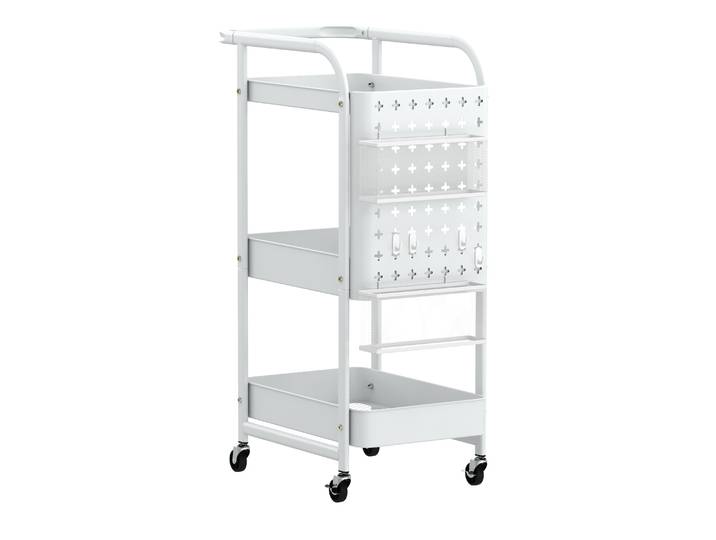 Rollwagen STEVEN 3 Etagen 30 x 49 x 74 cm weiss