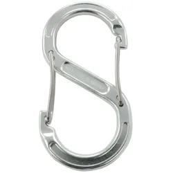 Alu S-Haken mit Sicherung, Alu, 80x40mm silber