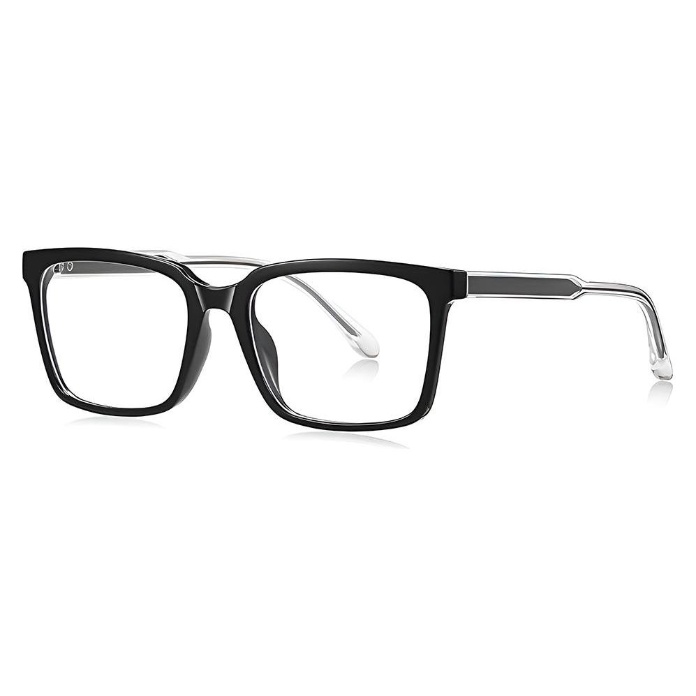 Techsuit - Anti-Blue Light Glasses Reflex PC (LS091) - for Men, Flat-Top - Black (70451389)