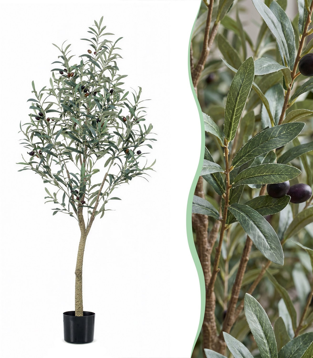 GreenboutiQ Kunst Olijfboom Olea europaea - 140 cm