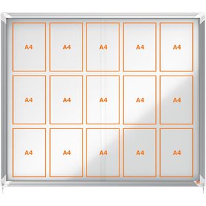 Nobo 1902609 Premium Plus innen 15 x A4 Metall Schaukasten