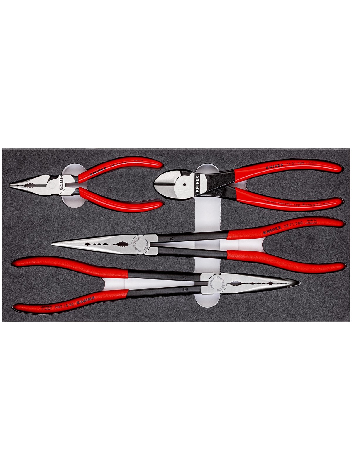 KNIPEX Zangen-Sets, in Schaumstoffeinlage