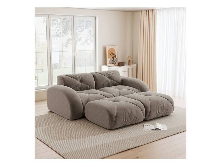 Celya Sofa Rahmenloses modulares Sofa, keine Montage erforderlich, komfortabler Chenille-Stoff, rutschfestes Design, geeignet für Wohnzimmer