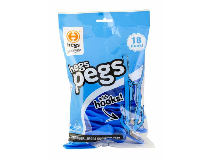 Stewi Hegs Pegs Wäscheklammern 18Stk. Zubehör