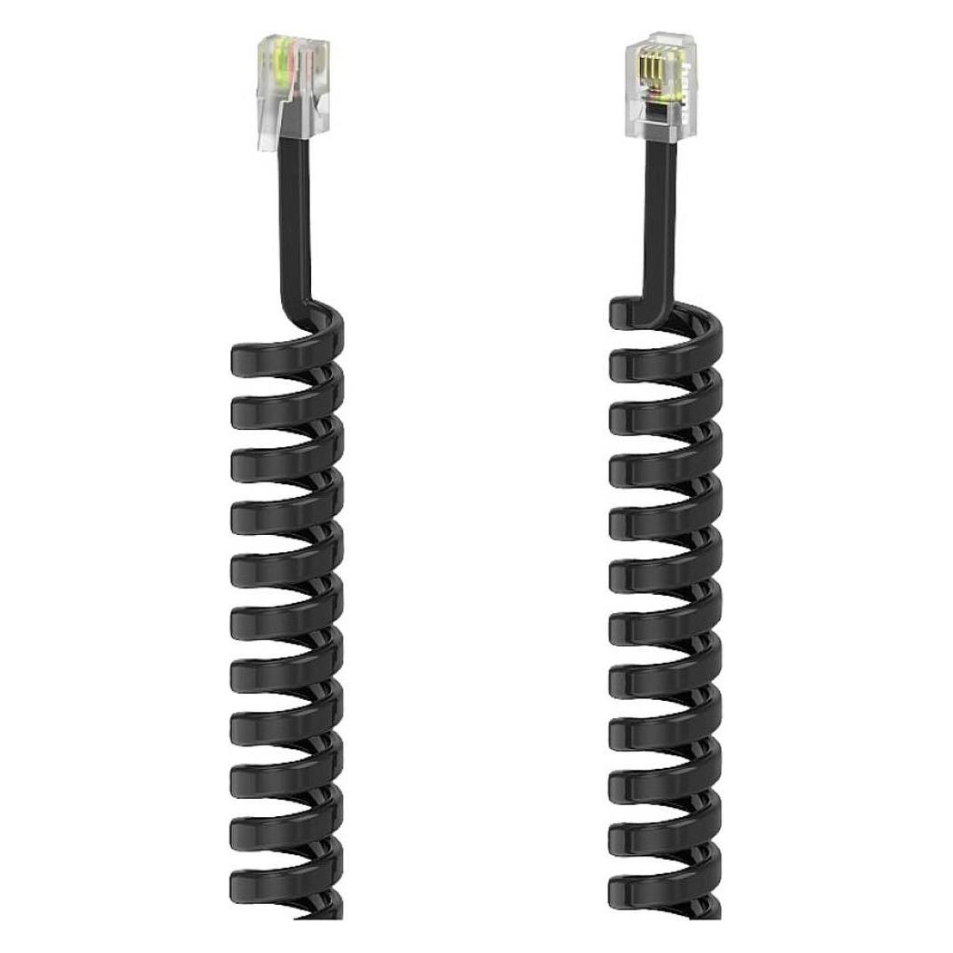 Hama Modularkabel, Stecker 6p4c - Stecker 6p4c, 3 m, Schwarz (00201137)