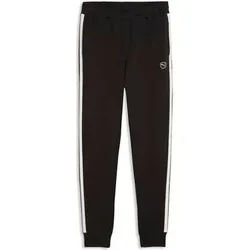 Puma Herren Freizeit / Mode Sommer GJ Hosen lang Hosen lang He/Uni ESS ELEVATED Sweatpants FL cl, Größe 3XL in Schwarz Schwarz