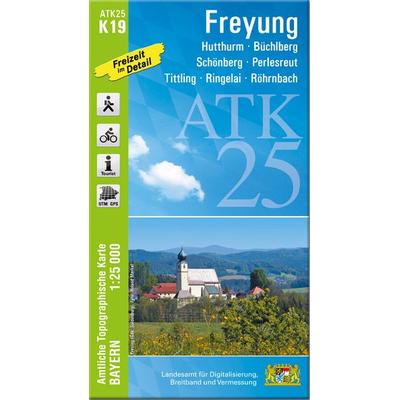 ATK25-K19 Freyung (Amtliche Topographische Karte 1:25000), Sonstige von , Landesamt für Digitalisierung, Breitband und Vermessung, Bayern,