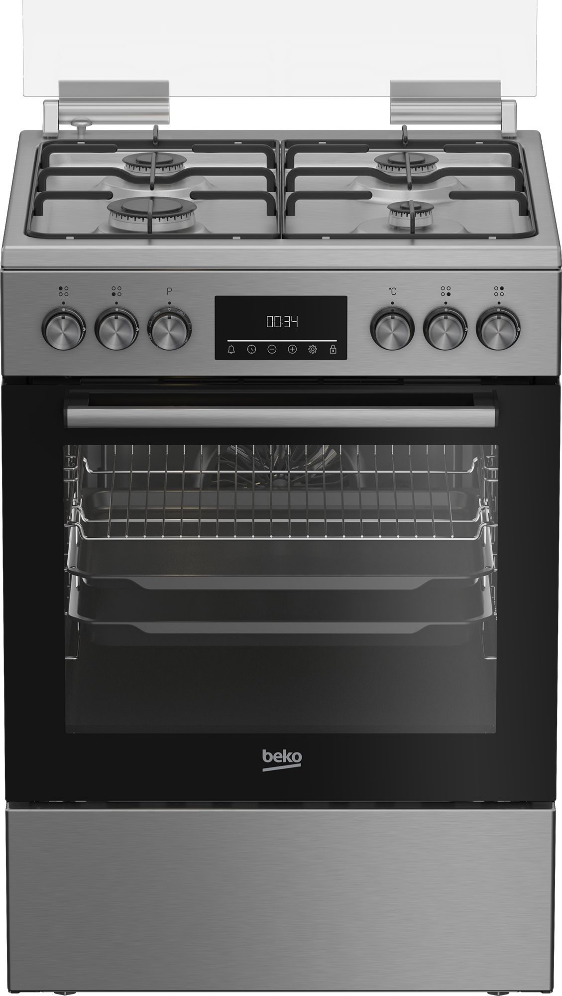 Beko FBM62320XDSL Freistehender Herd Elektro groß 8 Beheizungsarten SteamShine AutoClean mit Gaskochfeld Kochfeld 7785882913