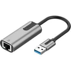 Vention Cewhb (USB, RJ45 (1x)), Netzwerk Adapter, Grau