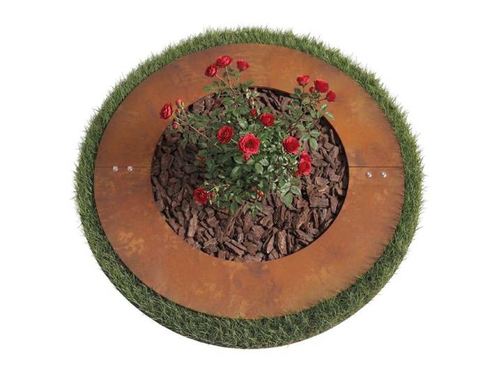 Relaxdays Anneau plat Corten