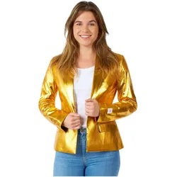 OppoSuits Groovy Gold Blazer für Damen (34)