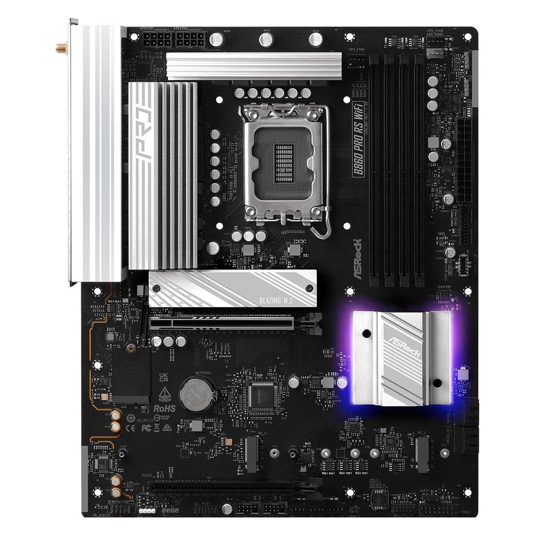 AsRock B860 Pro RS WiFi DDR5 Intel S retail (LGA 1851, Intel B860, ATX) (90-MXBRK0-A0UAYZ)