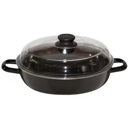 Riess 0043-22, Pfanne + Kochtopf, Schwarz, Transparent