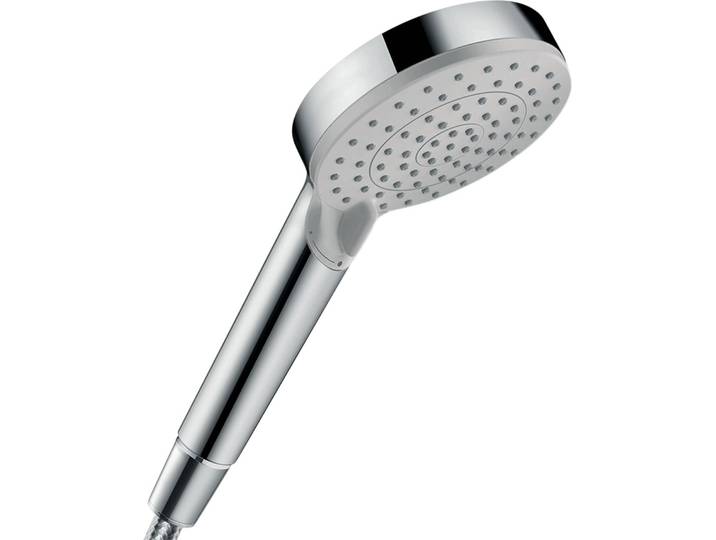 Pommeau de douche 2 jets\, HANSGROHE vernis blend eco chrome