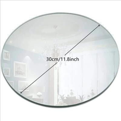 Inspire Essentials 10 Piece Acrylic Round Mirror Plate Set b