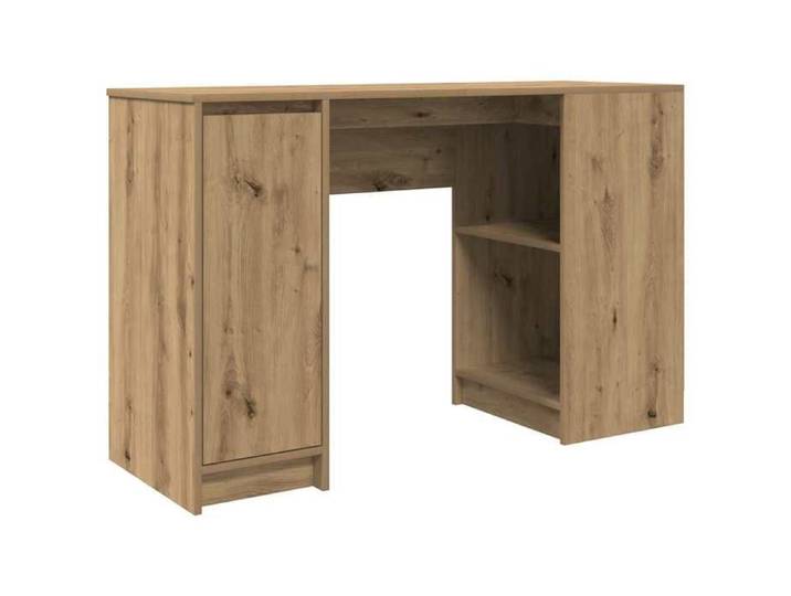 425213& Bureau-Travail-d'Étude chêne artisanal 120x42x76 cm - Bois - Panneaux de particules