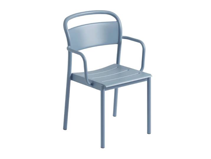 Muuto - Linear Steel Armchair Outdoor, hellblau