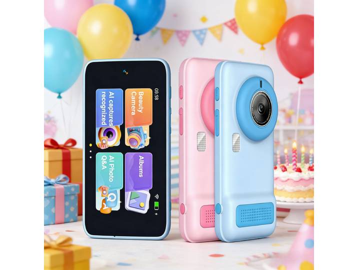 Caméra d'apprentissage intelligente AI pour enfants, jouets éducatifs avec reconnaissance de photos et encyclopédie des connaissances, cadeaux d'anniversaire pour enfants de 3 à 12 ans, nouvelle