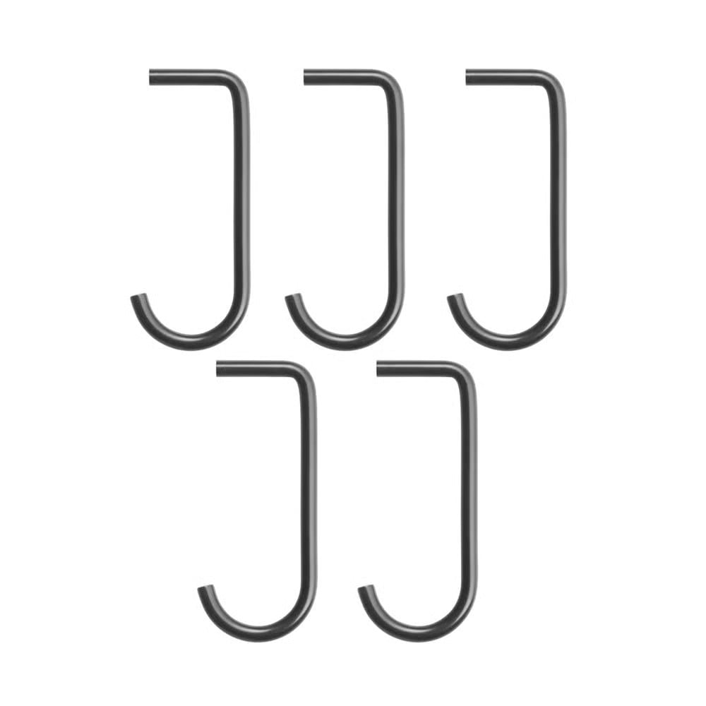 String J-haak 5-pack Matzwart