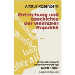 Mario Kessler, Fachbücher von Arthur Rosenberg, Mario Kessler