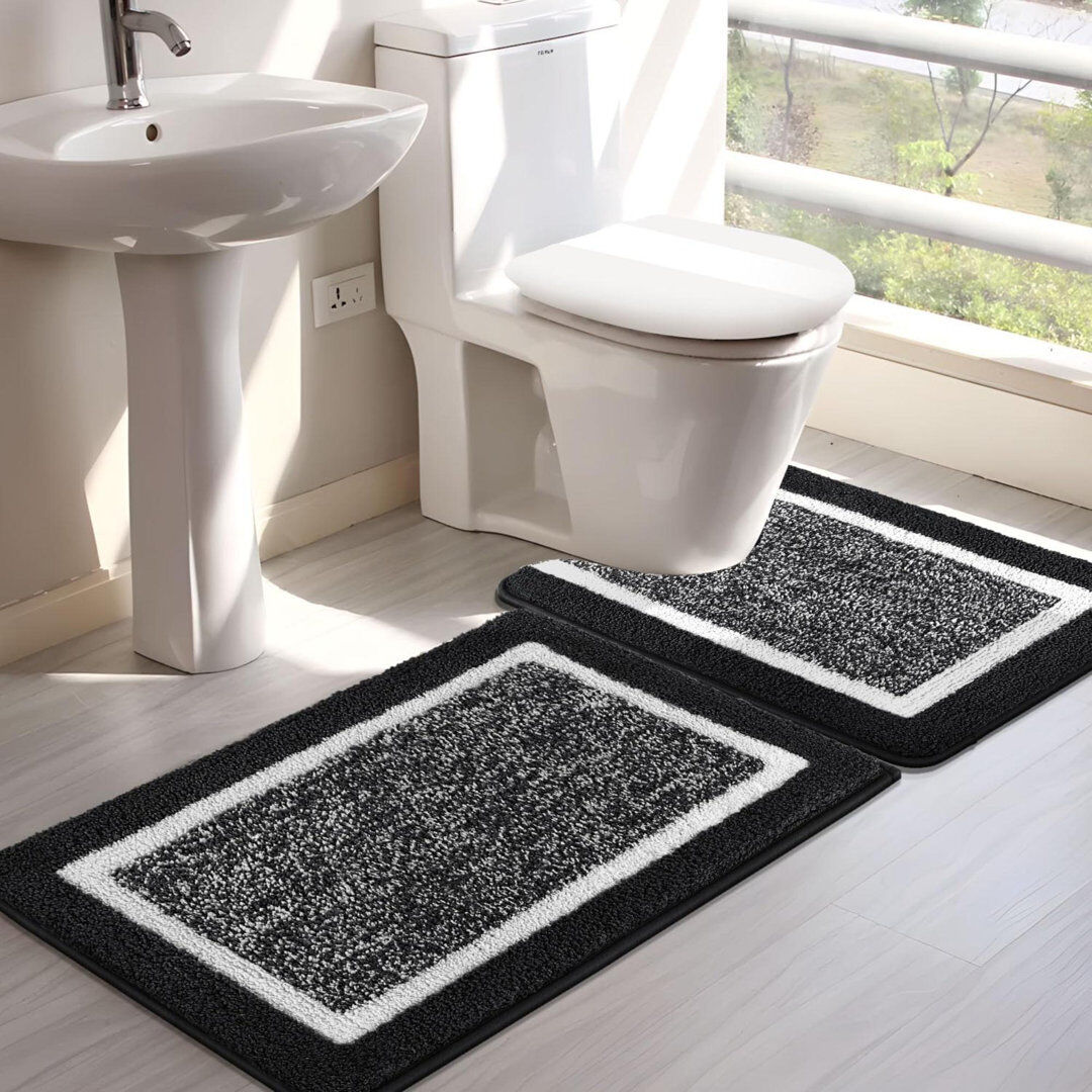 East Urban Home Bath Mat Black 50cm W