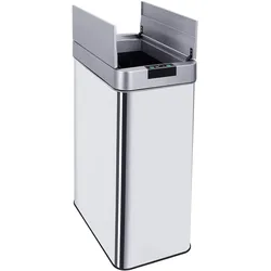 Batimex Mülltonne 60 L, Abfalleimer, Silber, Grau