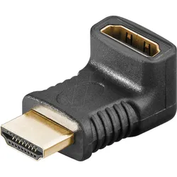 GOOBAY 65744 - Adapter, HDMI Stecker auf Buchse, 8K 60 Hz, 90° vertikal