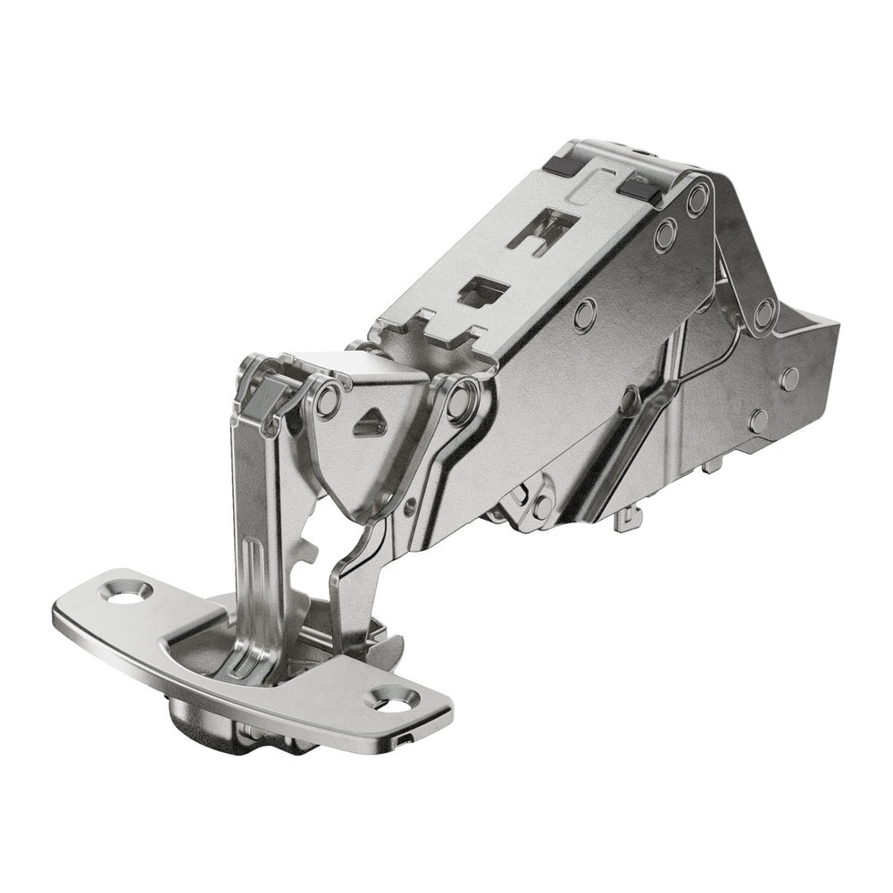 Hettich Möbel-Topfscharnier, 165°,Kröpf. 9,5mm Sensys 8657, halb vorliegend, vernickelt zum Anschrauben 9099610