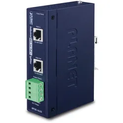 PLANET Industrial IEEE 802.3at Gigabit High Power over Ethernet Splitter, 12V & 24V (-40 to 75 C)