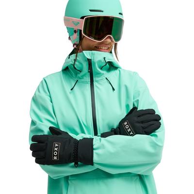 Snowboardhandschuhe ROXY "Freshfield", Damen, Gr. S, schwarz, Obermaterial: 50% Polyester, 50% Polyurethan., Handschuhe