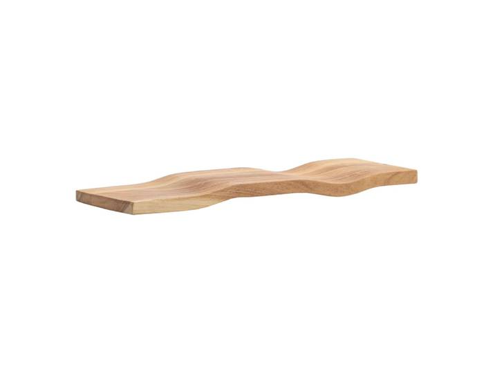 Étagère murale 60 cm en bois massif, marron