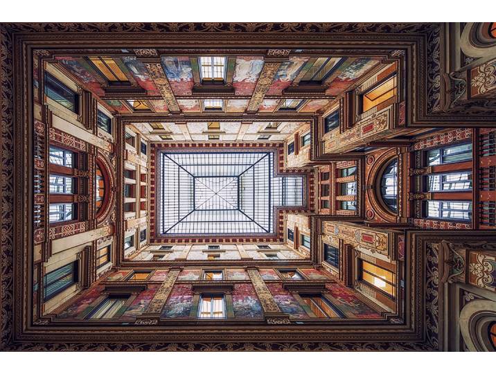 Fototapete PAPERMOON Photo-Art MASSIMO CUOMO, GALLERIA SCIARRA, ROM , bunt, B:1,5m L:1,11m, Vlies, Tapeten, Fototapete