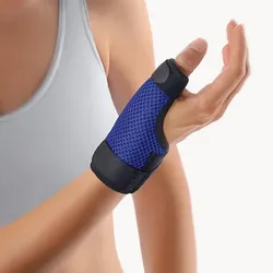 BORT Soft Daumenschiene lang L blau 1 St